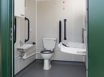 accessible toilet container