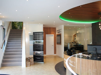MAC Office interior with reception area
