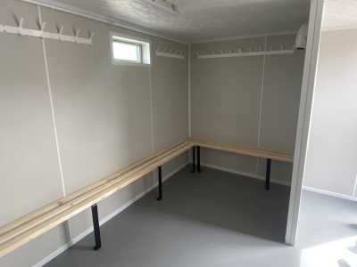 container sports changing room