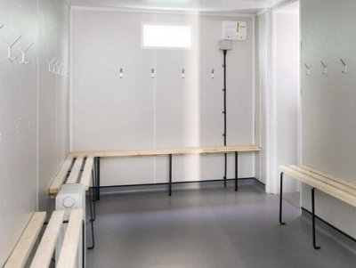 container sports changing room