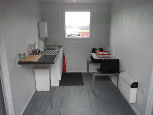 Container office with kitchen
