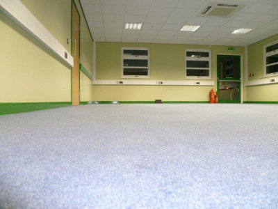 Interior of portable/temporary classroom unit container building